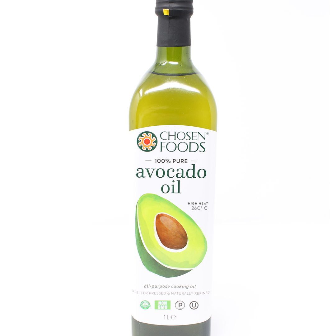 Avocado oil: The oil of an avocado fruit; used in cooking.