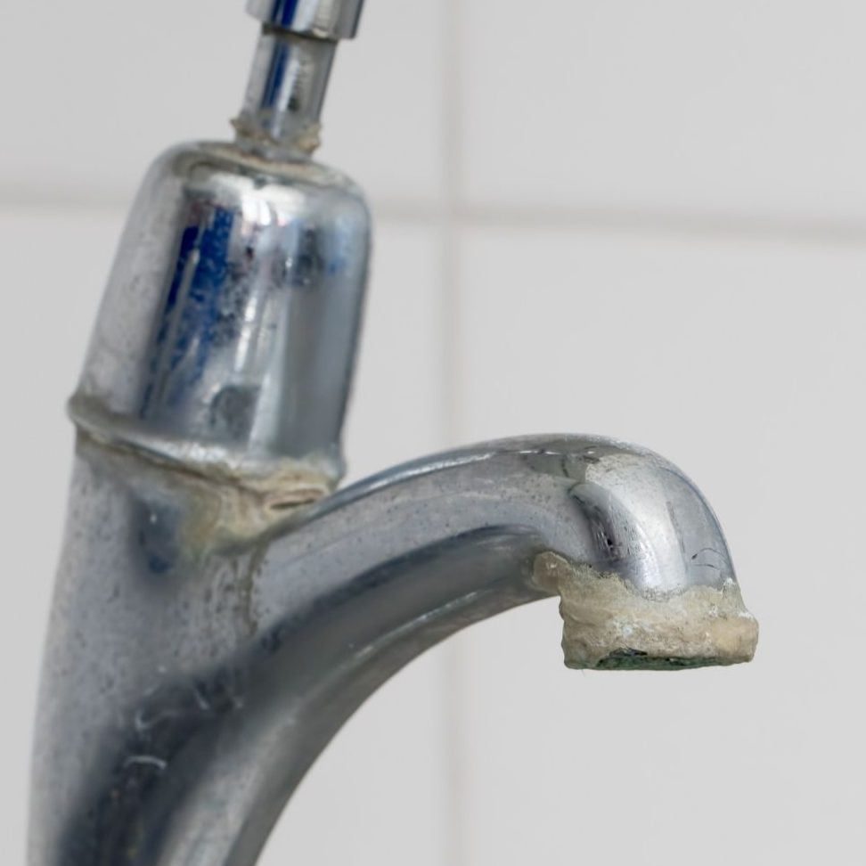 descaling: Removal of limescale. The substance is prone to build up on metals regularly exposed to hot water.