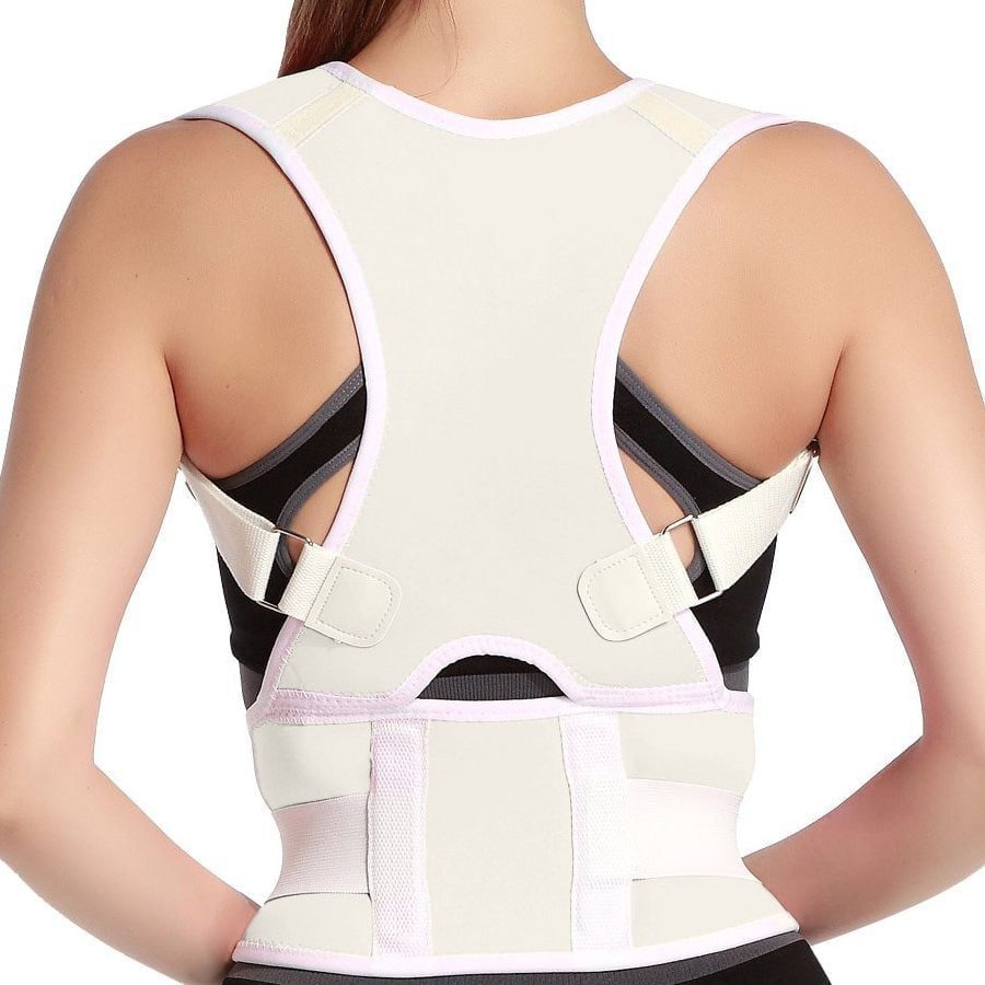 Corrector support: Back brace designed to improve posture by pulling the back into the right position.