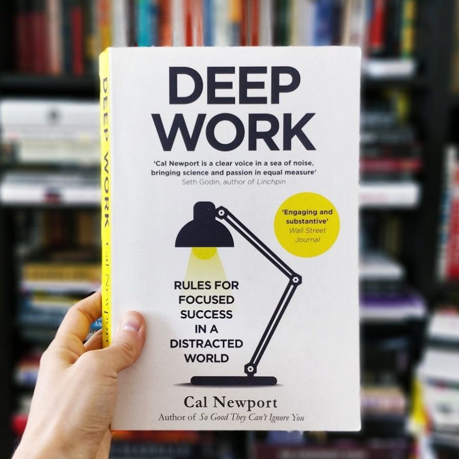 Deep work: The term used to describe a deep and focused concentration on a task that is demanding.