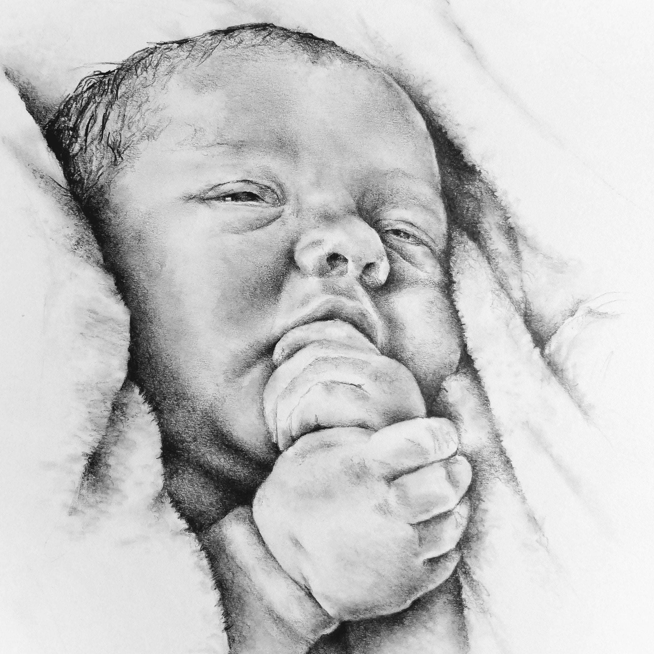 Newborn photoshoot: Portrait photography sessions of newborn babies. Also called newborn portraiture.