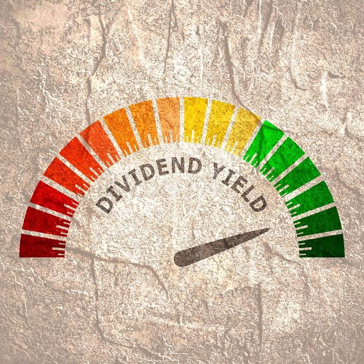 Dividend yield: The monetary amount gained from a dividend over an annual period.