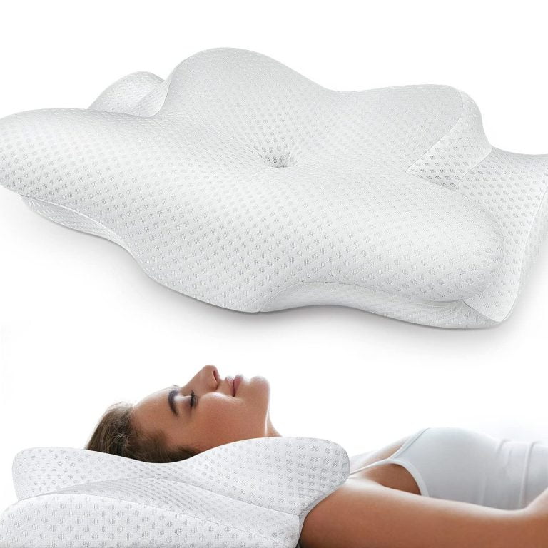 Ergonomic pillow: Pillow that’s designed to minimize neck strain and improve sleep quality.