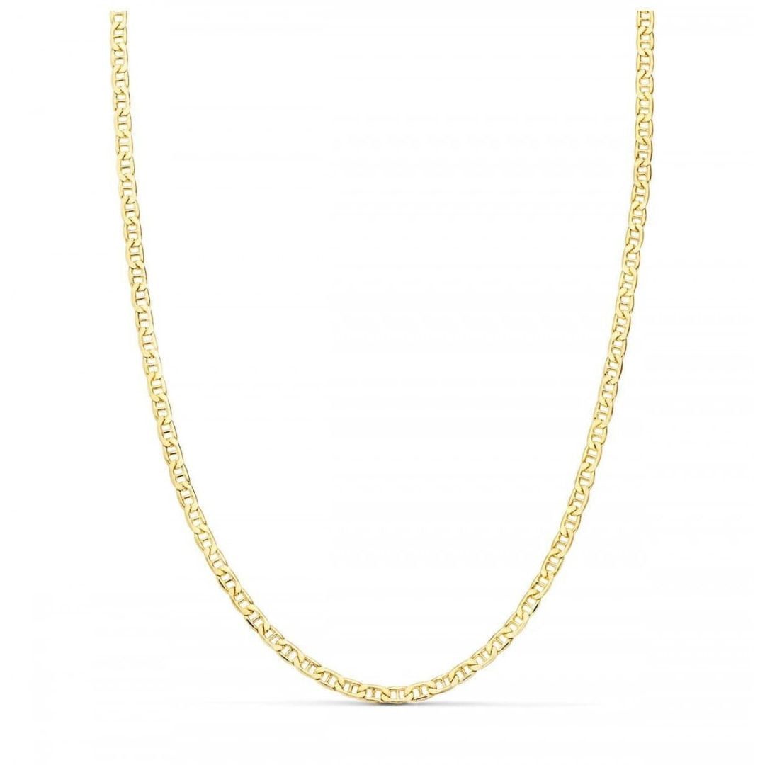 Chunky gold necklace: Large gold chain. Typically worn by women.