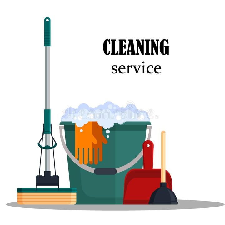 Deep cleaning service: An individual or group that thoroughly cleans and disinfects a house, room or office.