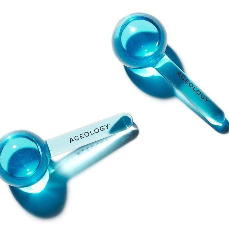 Ice globes: Cooling wands used during facial treatments to soothe redness.