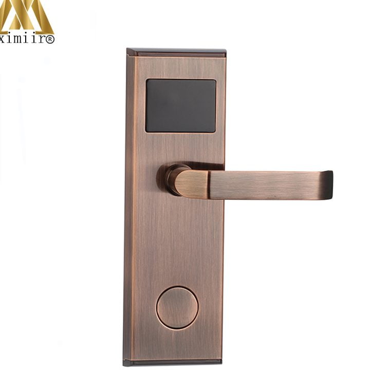 Keycard lock: A type of lock that uses a card with a magnetic strip or RFID chip for unlocking