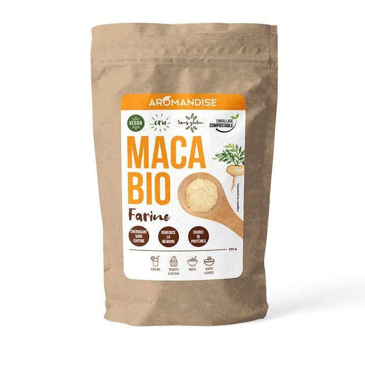 Maca root: Nutritional plant that contains various health benefits including boosting energy and mood, increasing libido, and reducing blood pressure.