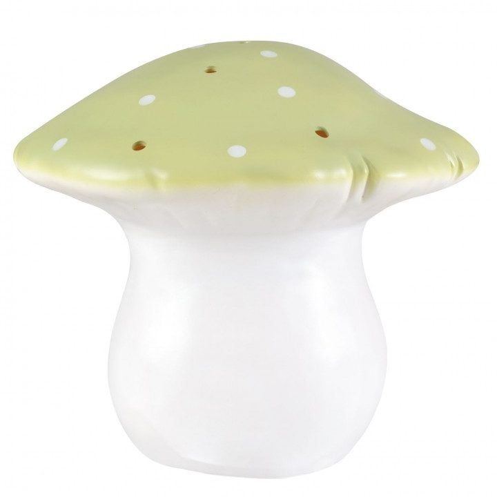 Mushroom lamp: Mushroom-shaped lighting product.