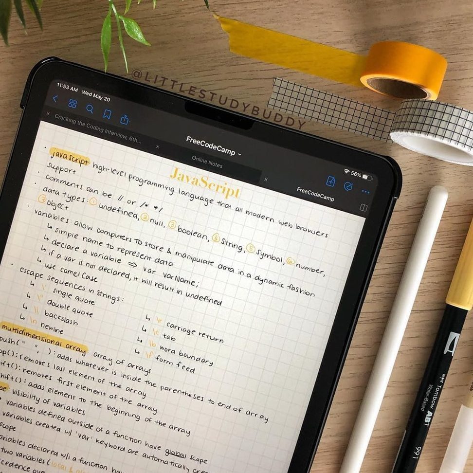 Note-taking app: A software application that allows users to take notes and organize them electronically.