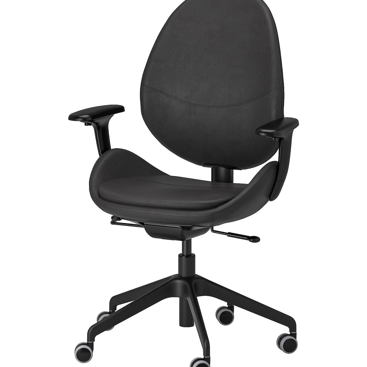 Ergonomic chair: Seat where the primary focus is comfort. This typically includes good lumbar support and adjustable elements to support proper posture.