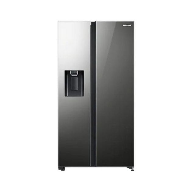 Side by Side Refrigerator: Household refrigerator featuring a separate freezer and fresh food compartment, each with its own door.