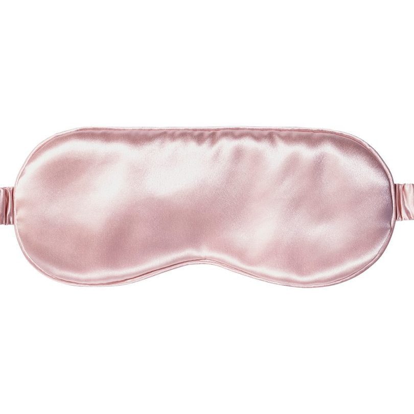 Weighted eye mask: Deliberately heavy eye covering, worn at night to promote sleep. The increased weight is designed to reduce stress and anxiety.