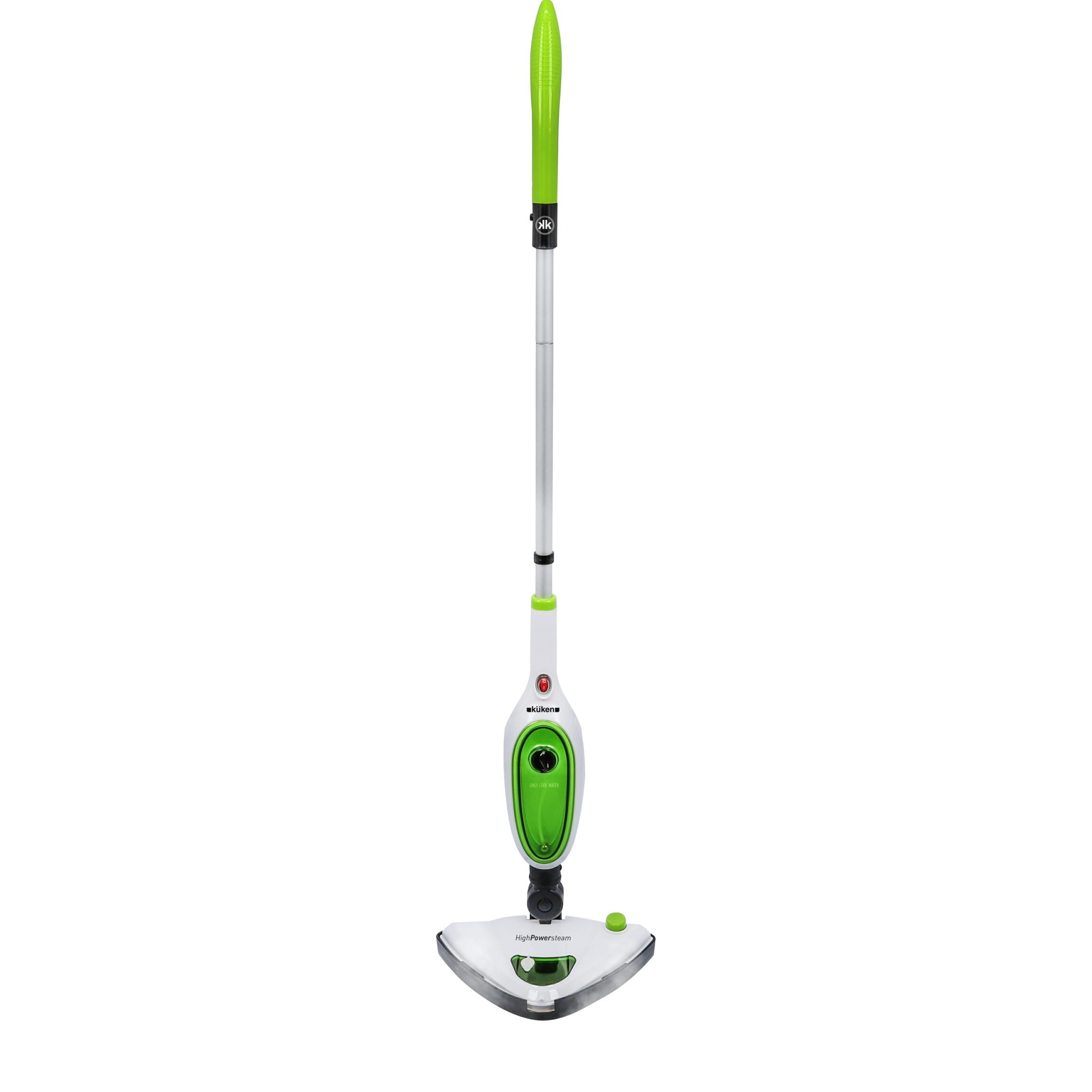 powerfresh: Steam cleaner from Bissell. It works as a regular mop or extended-reach cleaner, but can be fitted with a steamer head when required.