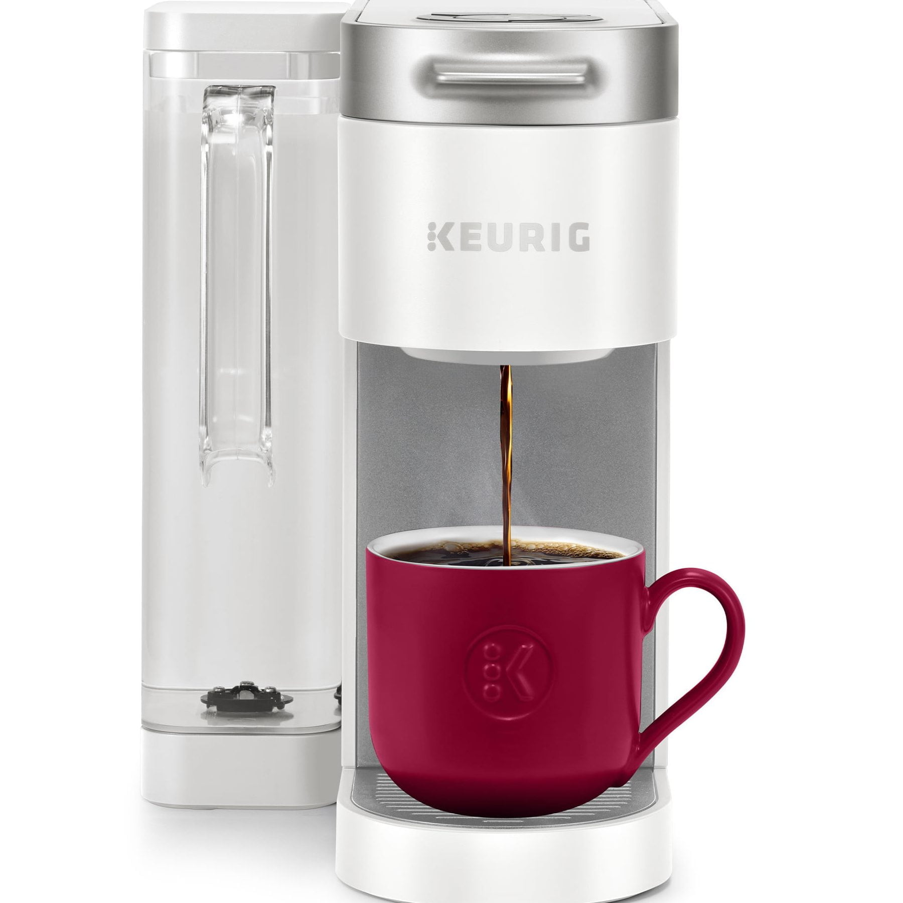 k-elite: Coffee maker manufactured by Keurig. The machine rapidly brews a single cup of hot or iced coffee.