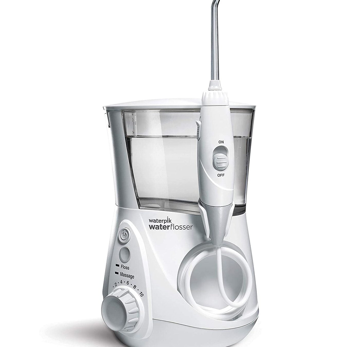 flosser: Electric devices that utilize water pressure to flush out the crevices of the teeth.